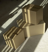 Boxes packed and ready to be stored in your garage