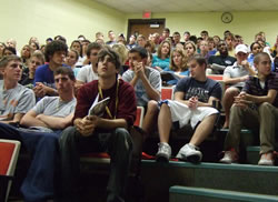 Some of the crowd at Meals & Meaning talk