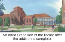The look of the library once it is finished.
