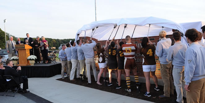 Pictured: September 22 Unveiling of Marra Athletics Fields Complex sign