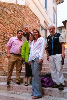Staff members in Assisi