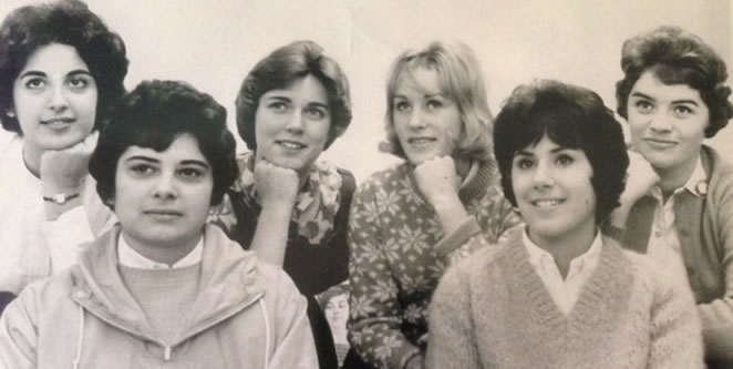 Pictured: Joan Licursi and friends, circa 1962