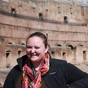 Study abroad student Laurieanne Wickens in Rome