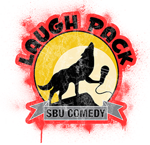 Logo for the Laugh Pack comedy club at St. Bonaventure