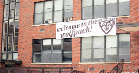 welcome to the wolf pack sign 