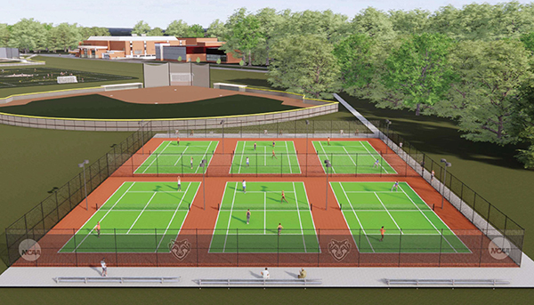 New tennis courts complex