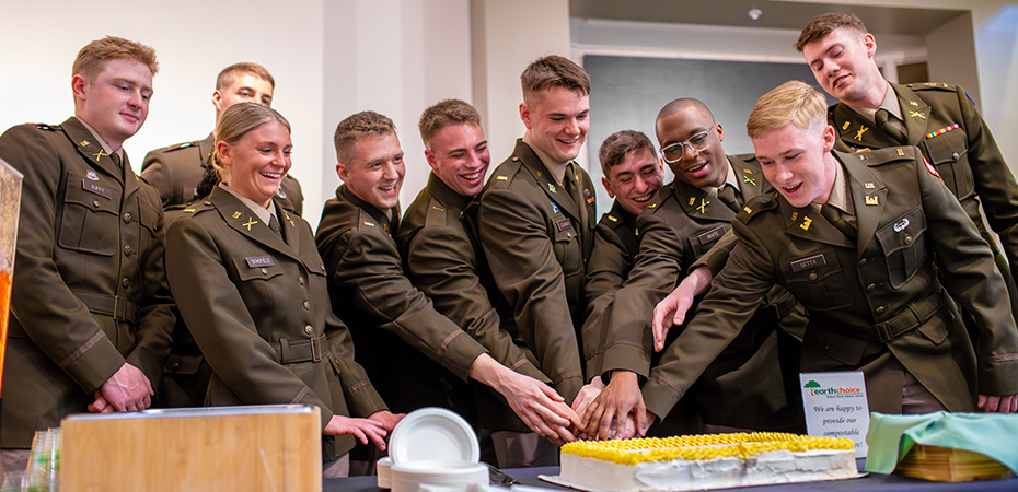 2025 Commissioning group with cake.