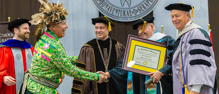 Carson Waterman honored with doctorate