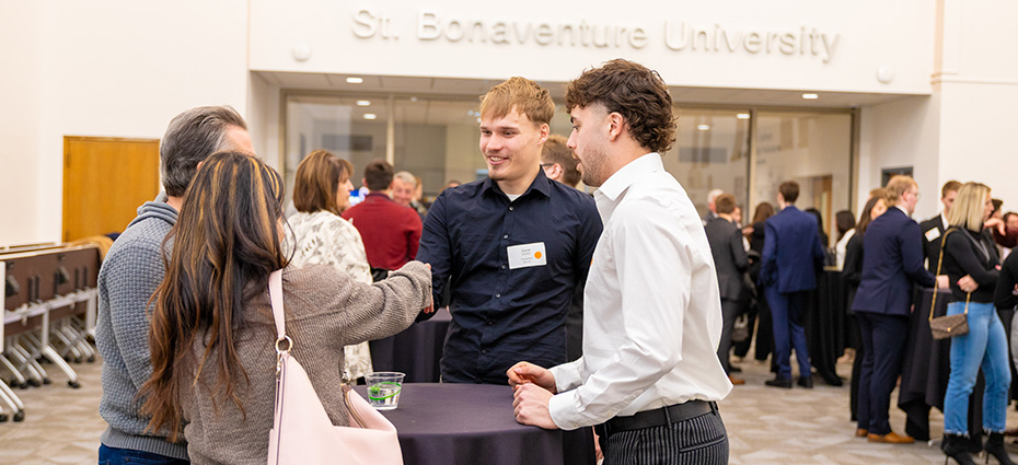 Students network during 2025 Bonnies4Bonnies event.