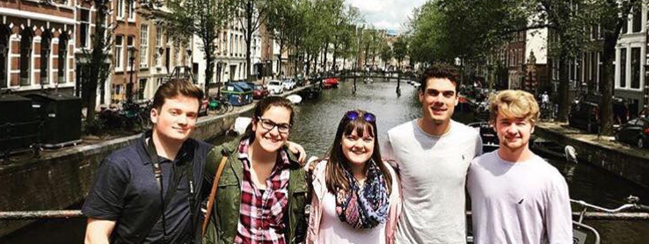 Enjoying Amsterdam.