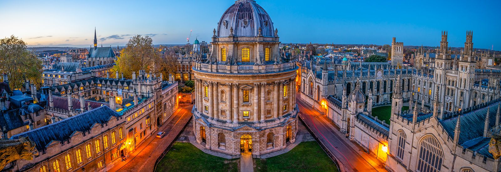 The Oxford campus from above