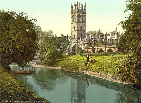 magdalen tower oxford Early drawing of Magdalen Tower at Oxford