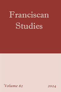 Franciscan Studies Journal cover, Vol. 82, 2024