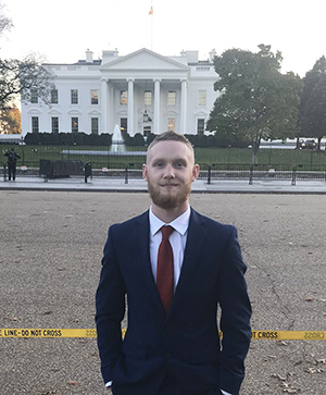 Joe Gardner, in front of the White House