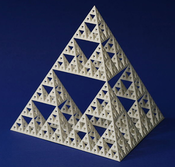 A stage-5 Sierpinski tetrahedron by George Hart