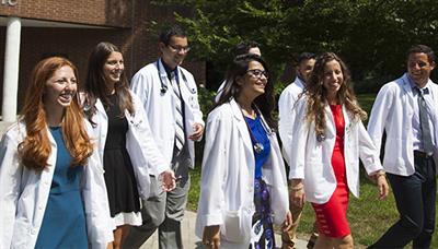 Students on the NYIT campus