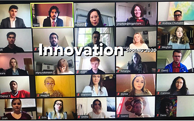 Innovation cover Cover of the spring 2020 issue of Innovation