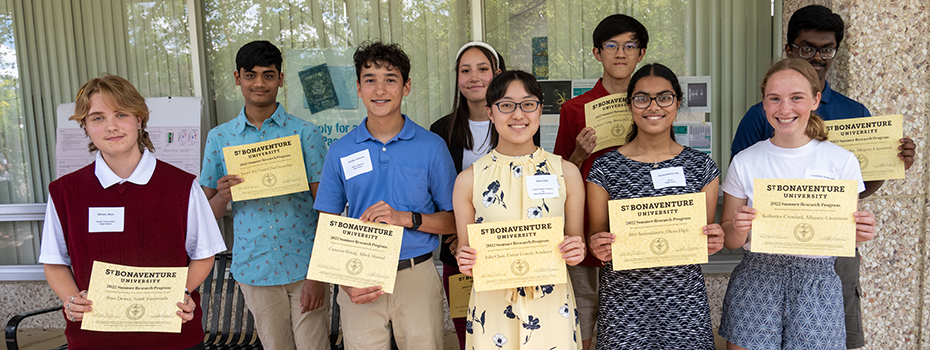 2022 Summer Research Students