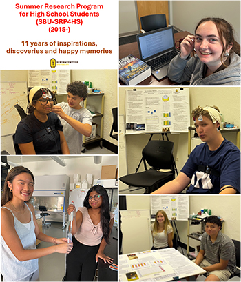A collage of images from the 2026 SBU High School Student Research Program