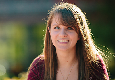 Smiling female student