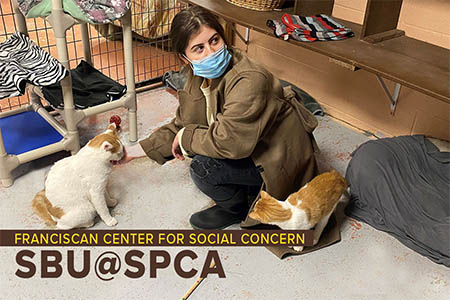 Pictured_Bona students visit the SPCA weekly