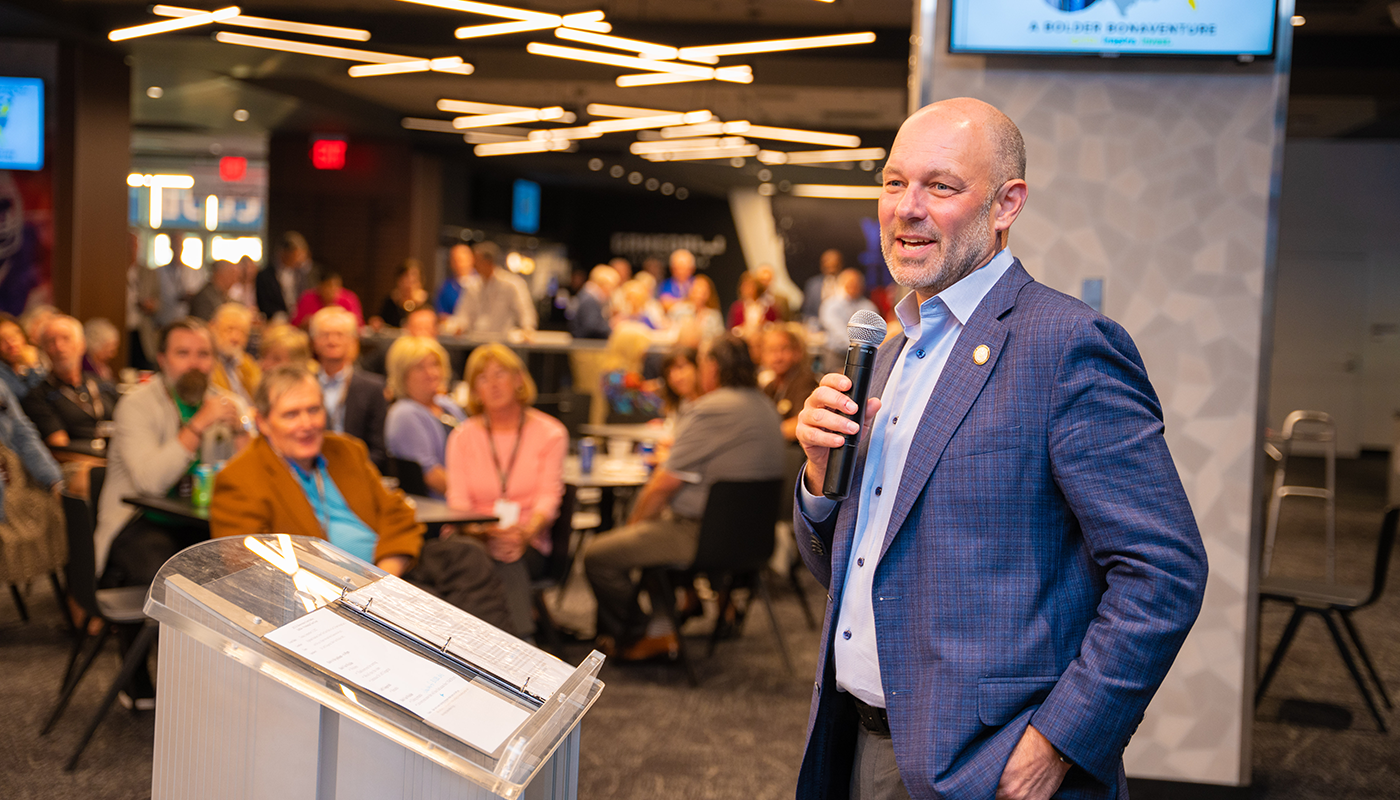 President Gingerich at Highmark Stadium