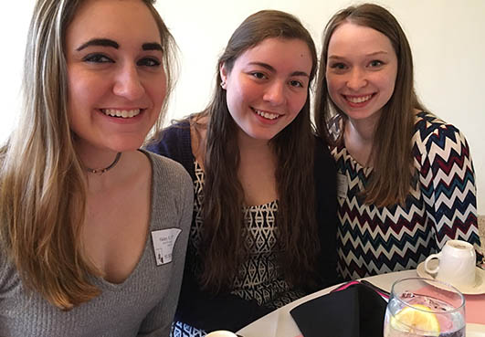Three scholarship recipients
