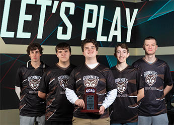 Rainbow 6 Team and trophy.