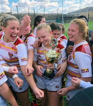 St. Bonaventure University women's rugby players