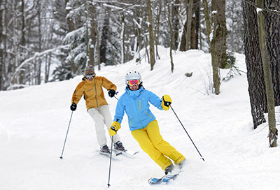Skiers at Holiday Valley