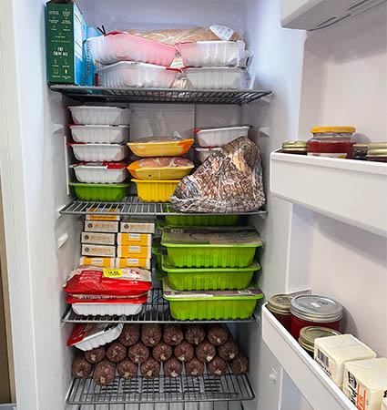 Pictured_SBU Food Pantry shelves
