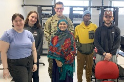 Dr. Sakkaff and students