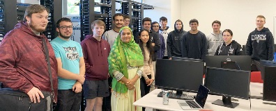Dr. Sakkaff and students