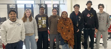 Dr. Sakkaff and students