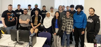 Dr. Sakkaff and her spring 2024 CS 243 class