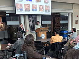Faculty and staff attend a workshop.