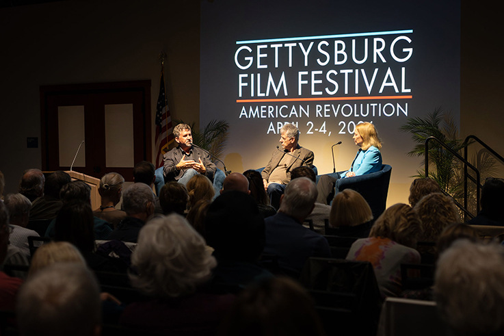 Chris Mackowski speaks at film festival