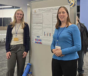 Dr. Audrey Hager, assistant professor of Psychology, and honors student Marion Naple