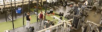 A group in the lower fitness room.