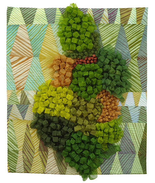 Growth 12, a work by fiber artist Mary Lou Alexander