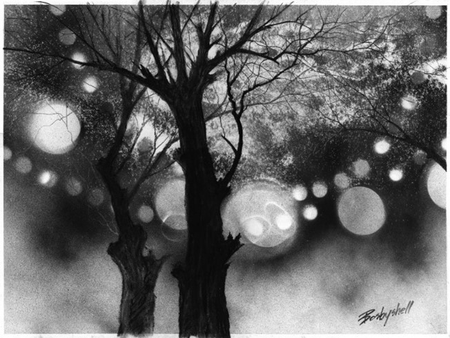 Midnight Sun Tree by Wil Bosbyshell