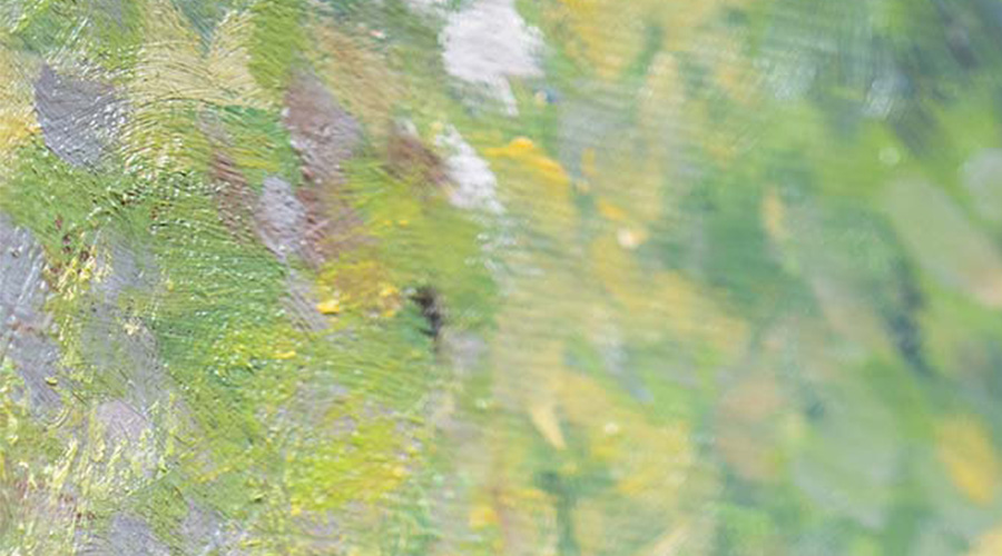 Close-up view of artwork.
