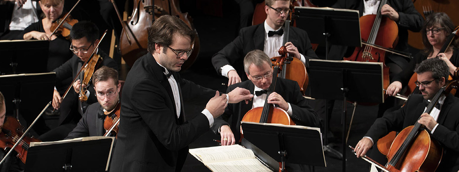 Music director and Conductor Benjamin Grow and the Southern Tier Symphony