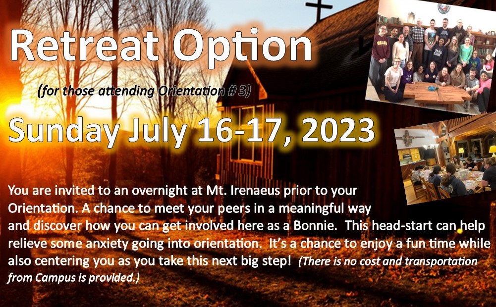 Mt. Irenaeus Orientation Overnight 2023