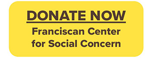 Online donation button for Franciscan Center for Social Concern
