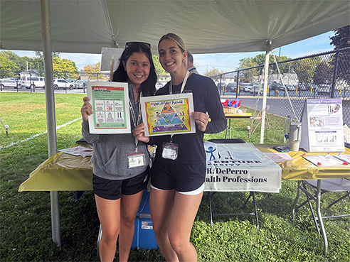 St. Bonaventure Mother Cabrini interns attended a Welcome Back to School event for the Olean School District. The outreach topic included ways to stay active and healthy during the school year.