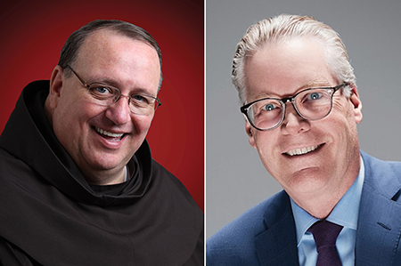 Fr. Kevin Mullen and Ed Bastian