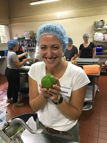 Victoria Wangler on a short-term service trip to Guatemala with St. Bonaventure University and Franciscan Mission Service.