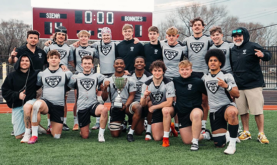 SBU rugby men win Old Blue 7s
