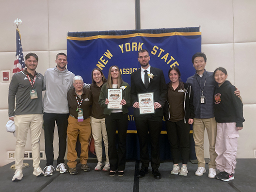 Students and faculty who attended the 2025 NYSAHPERD conference.